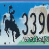 WYOMING LICENSE PLATE