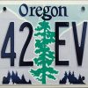 Oregon License Plate