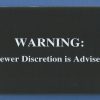 Viewer Discretion Sign 2x3 Fridge Magnet