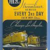 Union Pacific Poster 2x3 Fridge Magnet