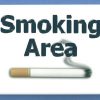 Smoking Area Sign 2x3 Fridge Magnet