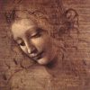Leonardo Da Vinci 'Female Head' 2x3 Fridge Magnet