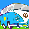 VW Bus 2x3 Fridge Magnet