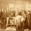 Lincoln's Deathbed 2x3 Fridge Magnet