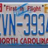 North Carolina License Plate