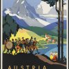 Austria Travel Poster 2x3 Fridge Magnet