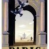 Paris Travel Poster 2x3 Fridge Magnet